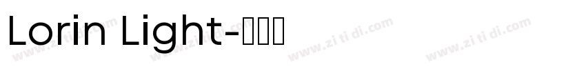 Lorin Light字体转换